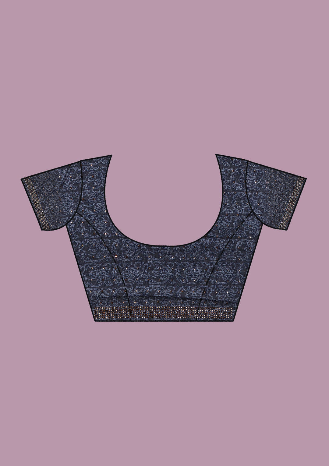 Lavender Stonework Georgette Designer Saree-Koskii