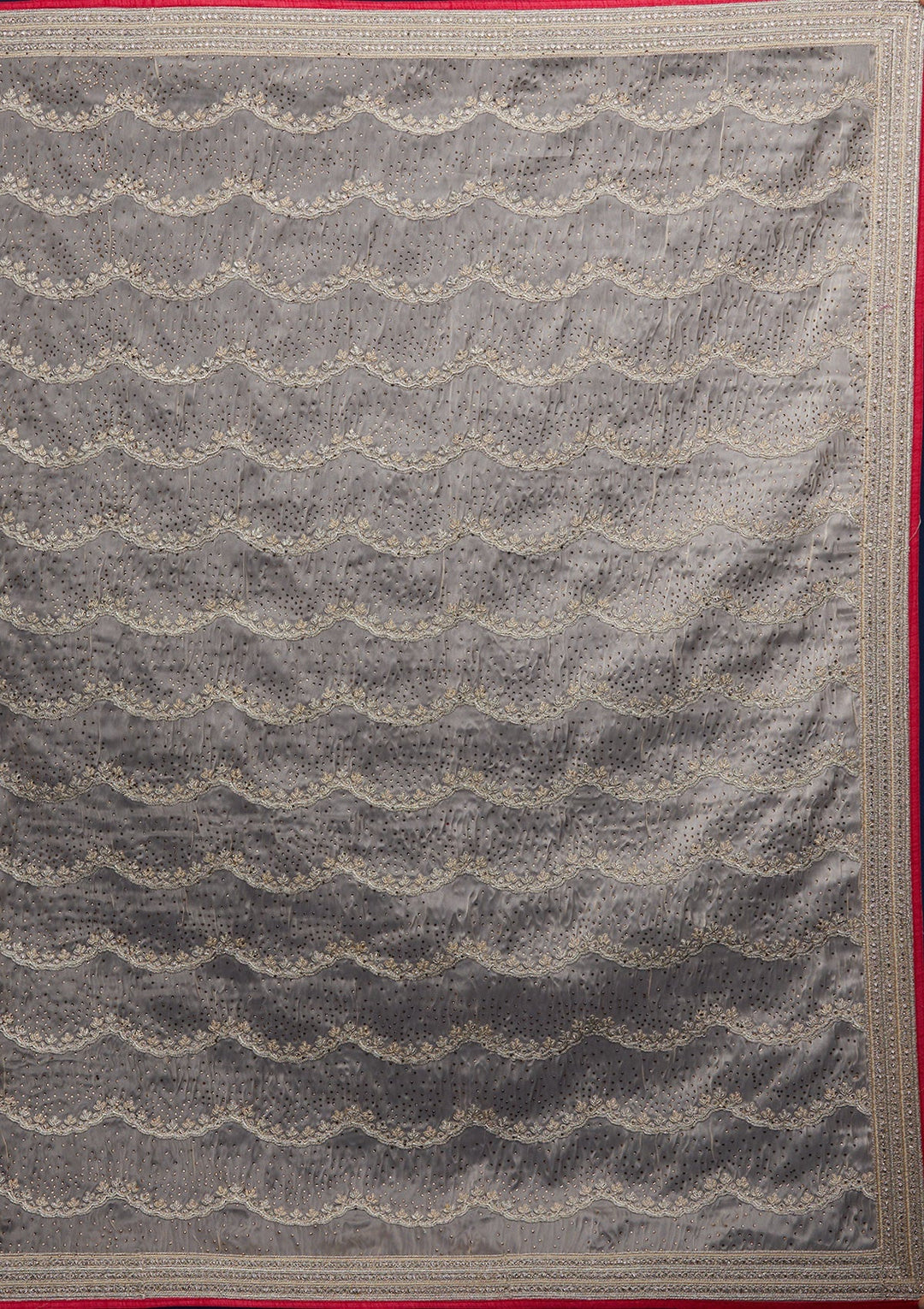 Gold Stonework Tissue Designer Saree - Koskii