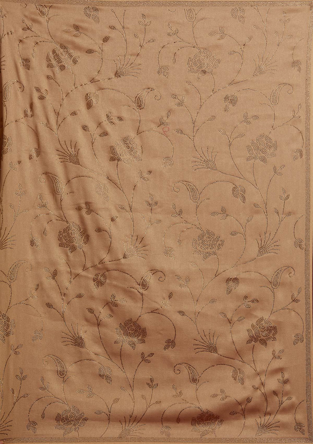 Gold Swarovski Shimmer Designer Saree - koskii
