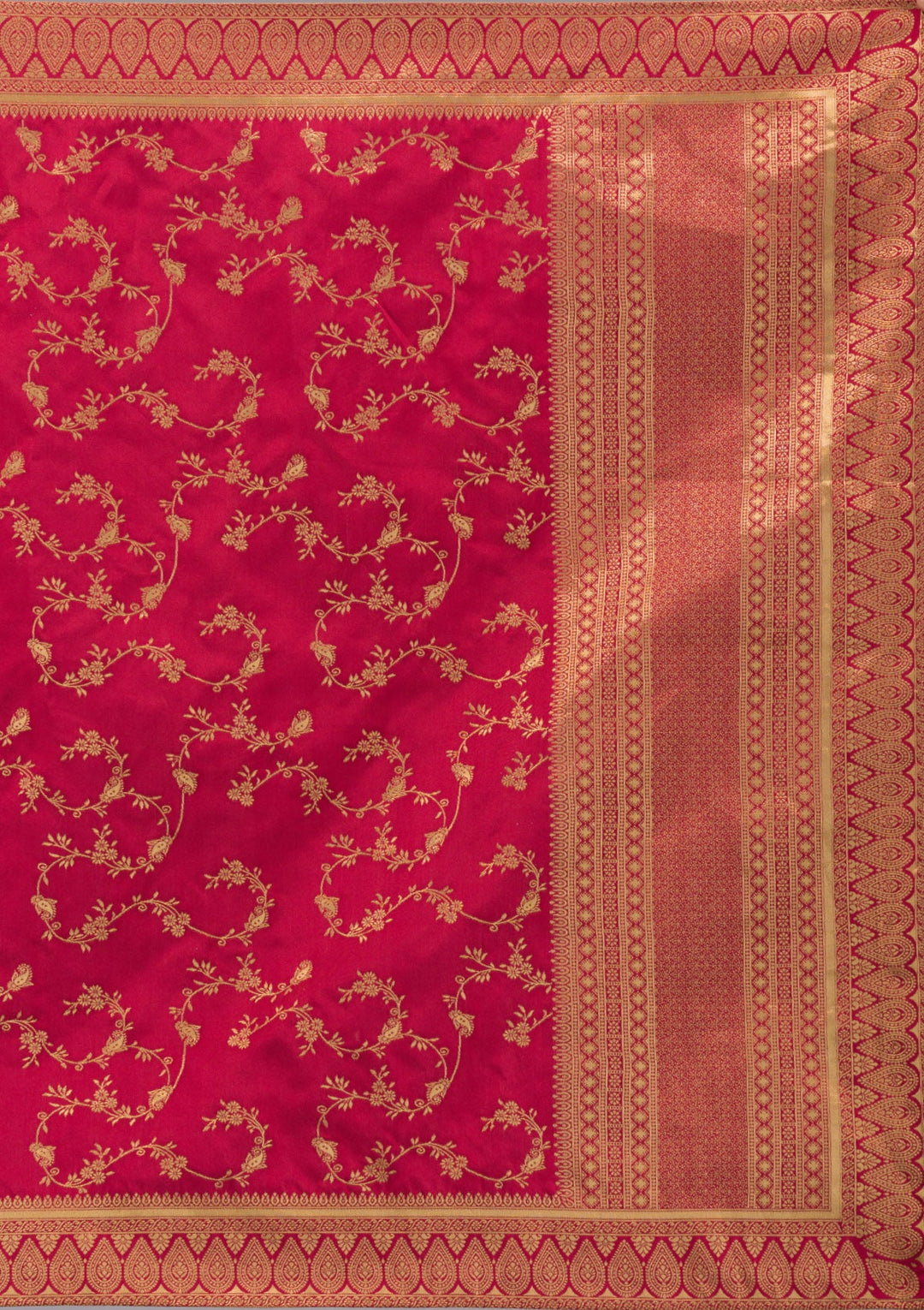 Gold Zariwork Art Silk Designer Lehenga-Koskii