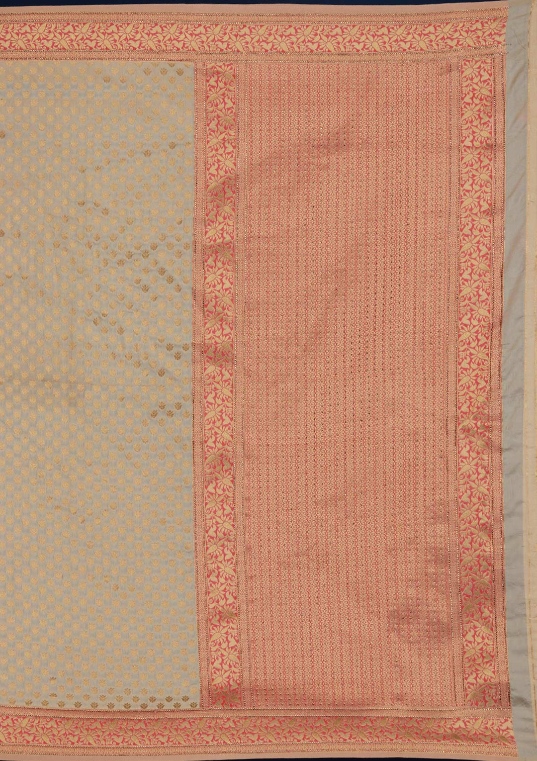 Gold Zariwork Art Silk Designer Saree - Koskii
