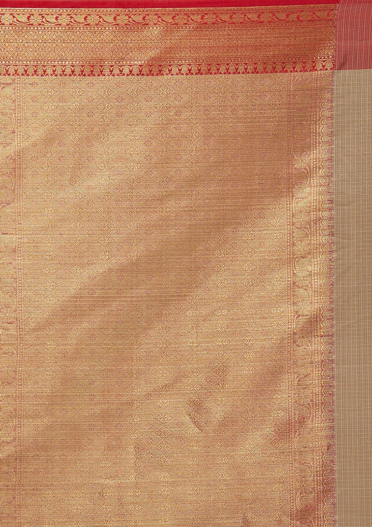 Gold Zariwork Art Silk Saree-Koskii