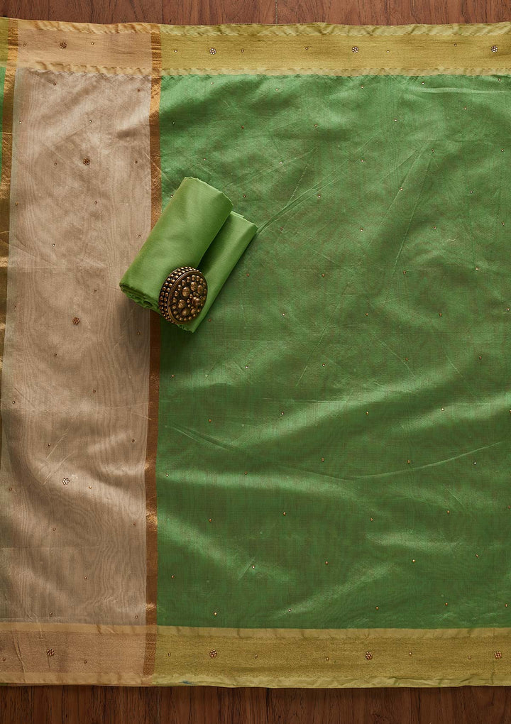 Gold Zariwork Brocade Designer Unstitched Salwar Suit - Koskii