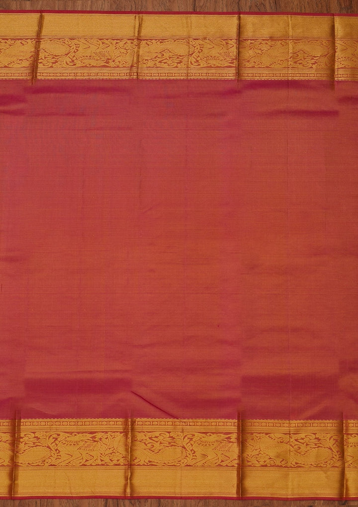 Gold Zariwork Pure Silk Designer Saree - koskii