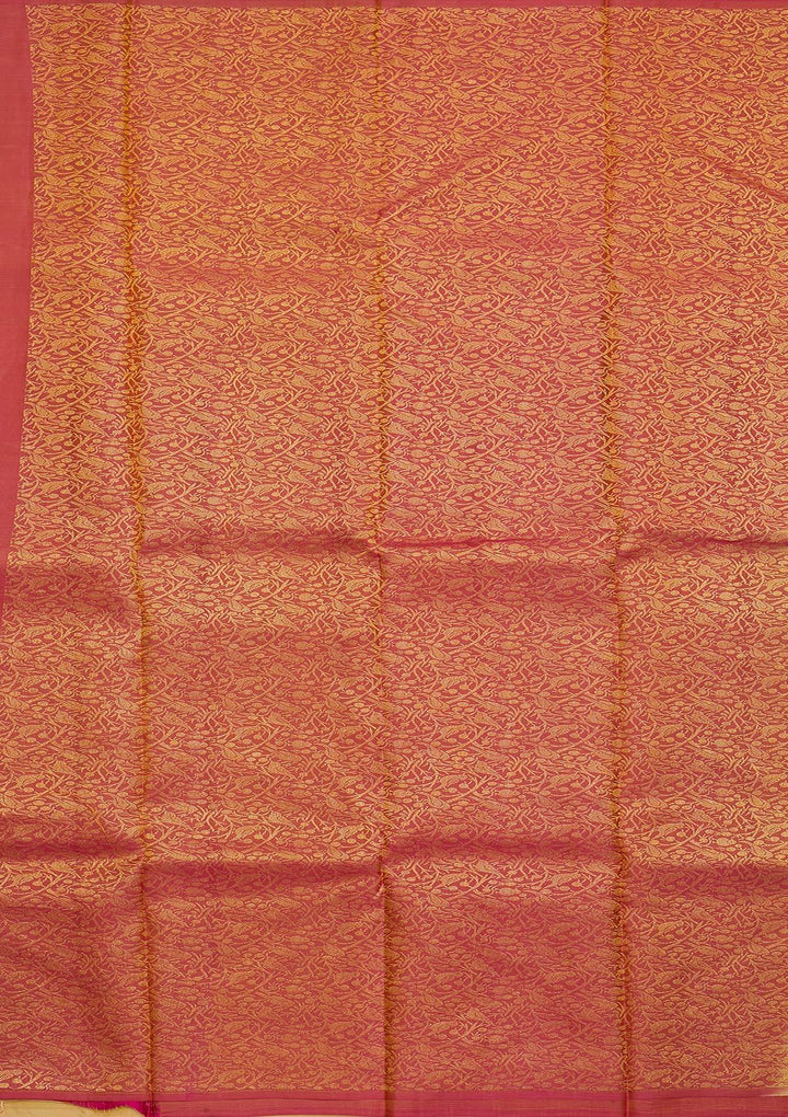 Gold Zariwork Pure Silk Designer Saree - koskii