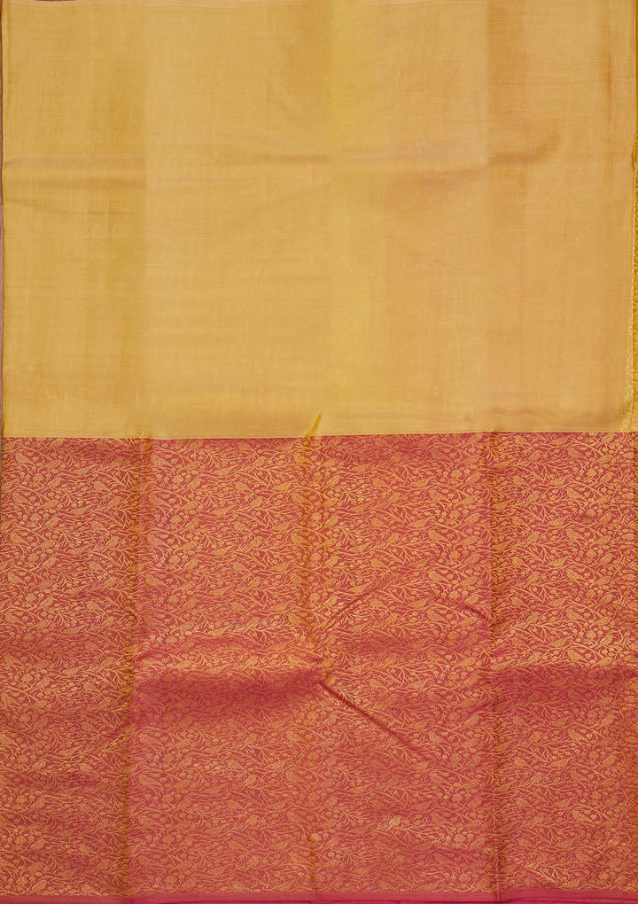 Gold Zariwork Pure Silk Designer Saree - koskii