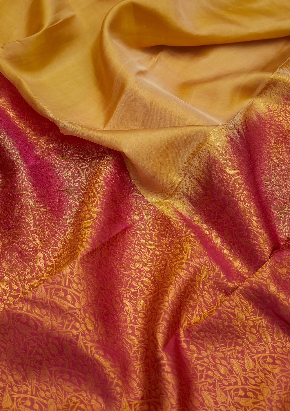 Gold Zariwork Pure Silk Designer Saree - koskii