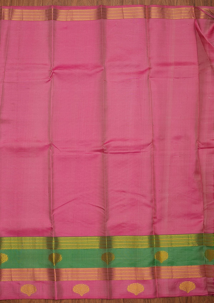 Gold Zariwork Pure Silk Designer Saree - koskii