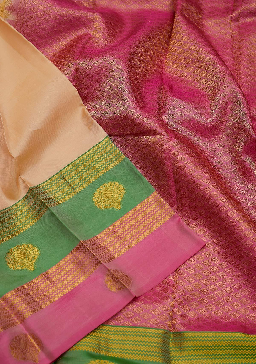 Gold Zariwork Pure Silk Designer Saree - koskii