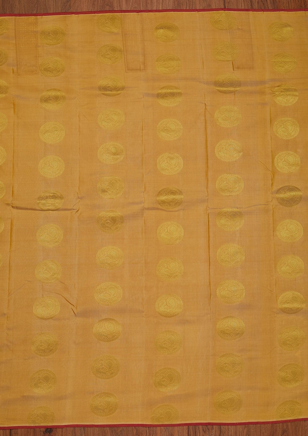 Gold Zariwork Pure Silk Designer Saree - koskii
