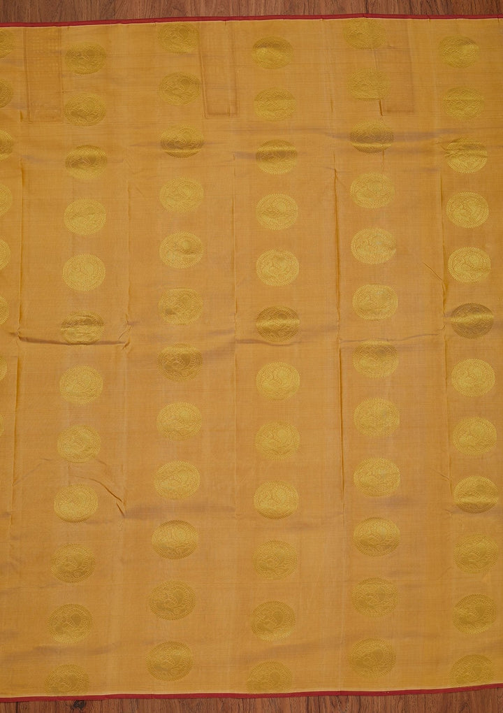 Gold Zariwork Pure Silk Designer Saree - koskii