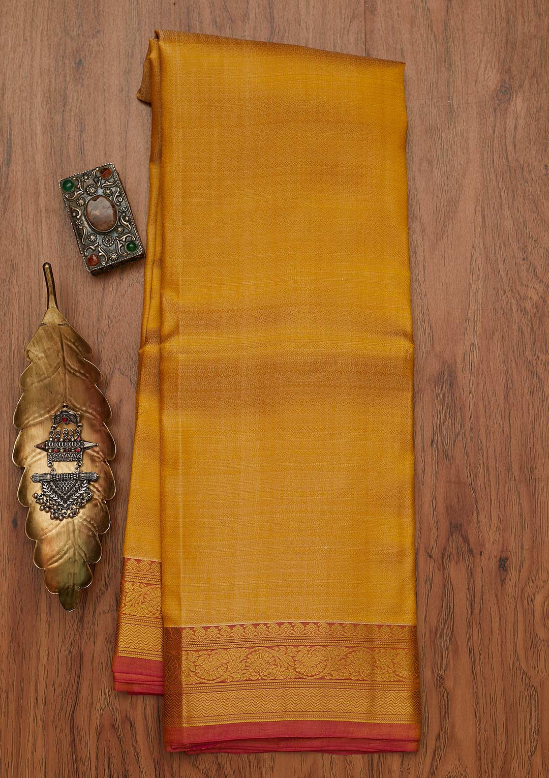 Gold Zariwork Pure Silk Designer Saree - koskii