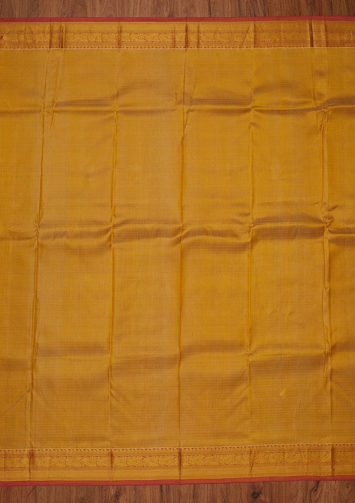 Gold Zariwork Pure Silk Designer Saree - koskii