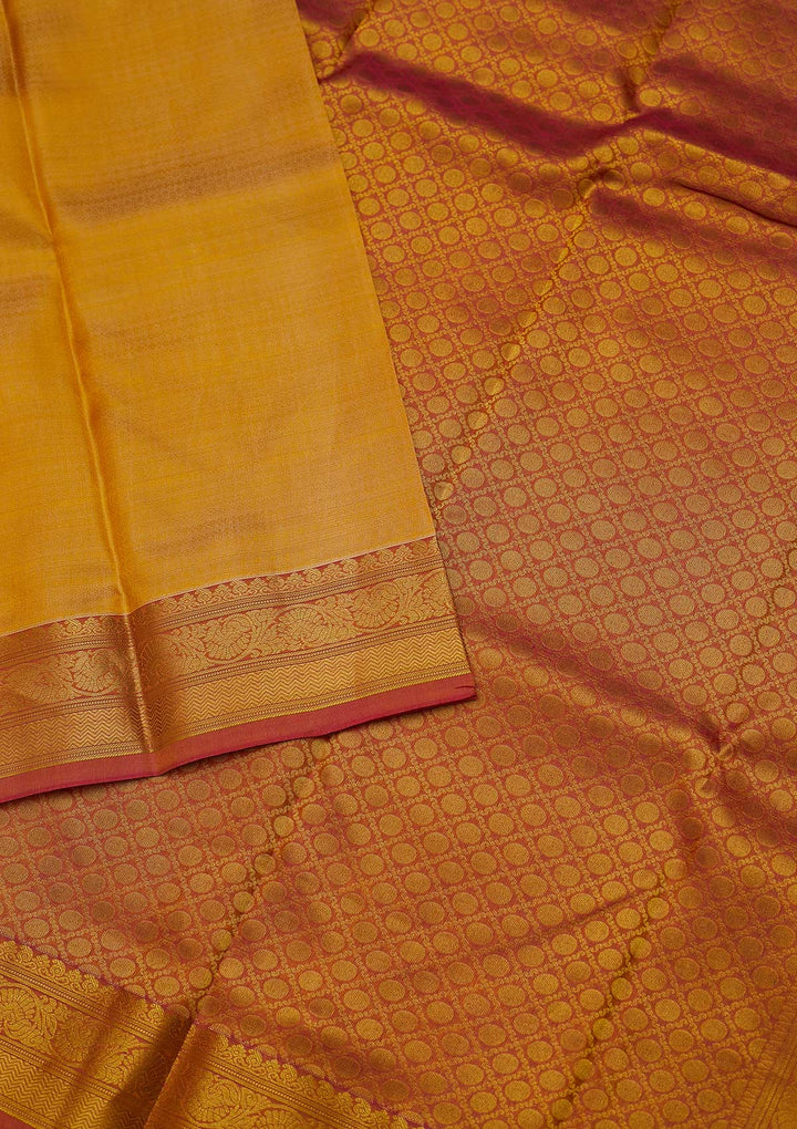 Gold Zariwork Pure Silk Designer Saree - koskii