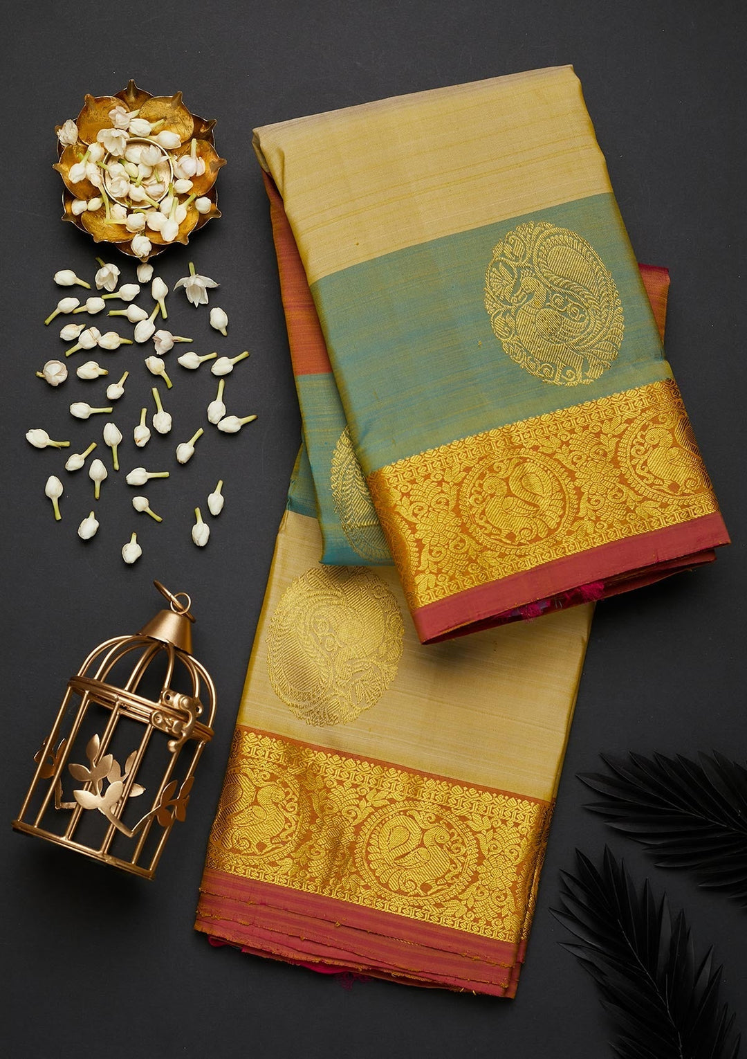 Gold Zariwork Pure Silk Designer Saree - Koskii