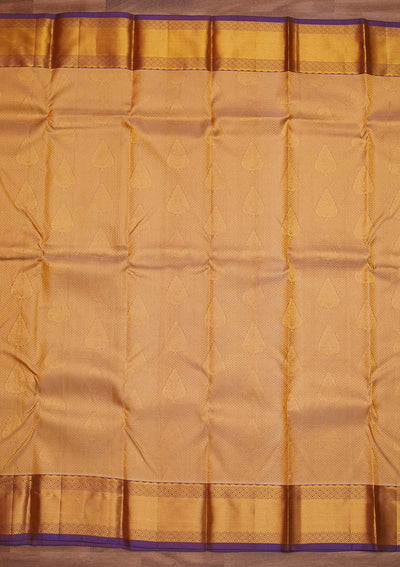 Gold Zariwork Pure Silk Designer Saree - Koskii