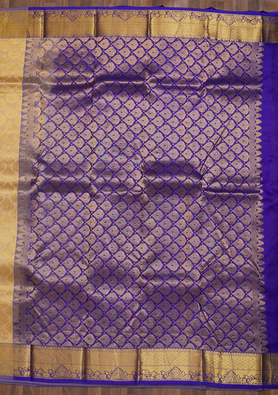 Gold Zariwork Pure Silk Saree-Koskii