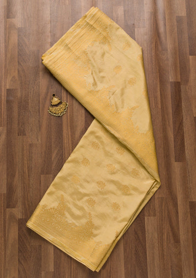 Gold Zariwork Raw Silk Dupatta-Koskii