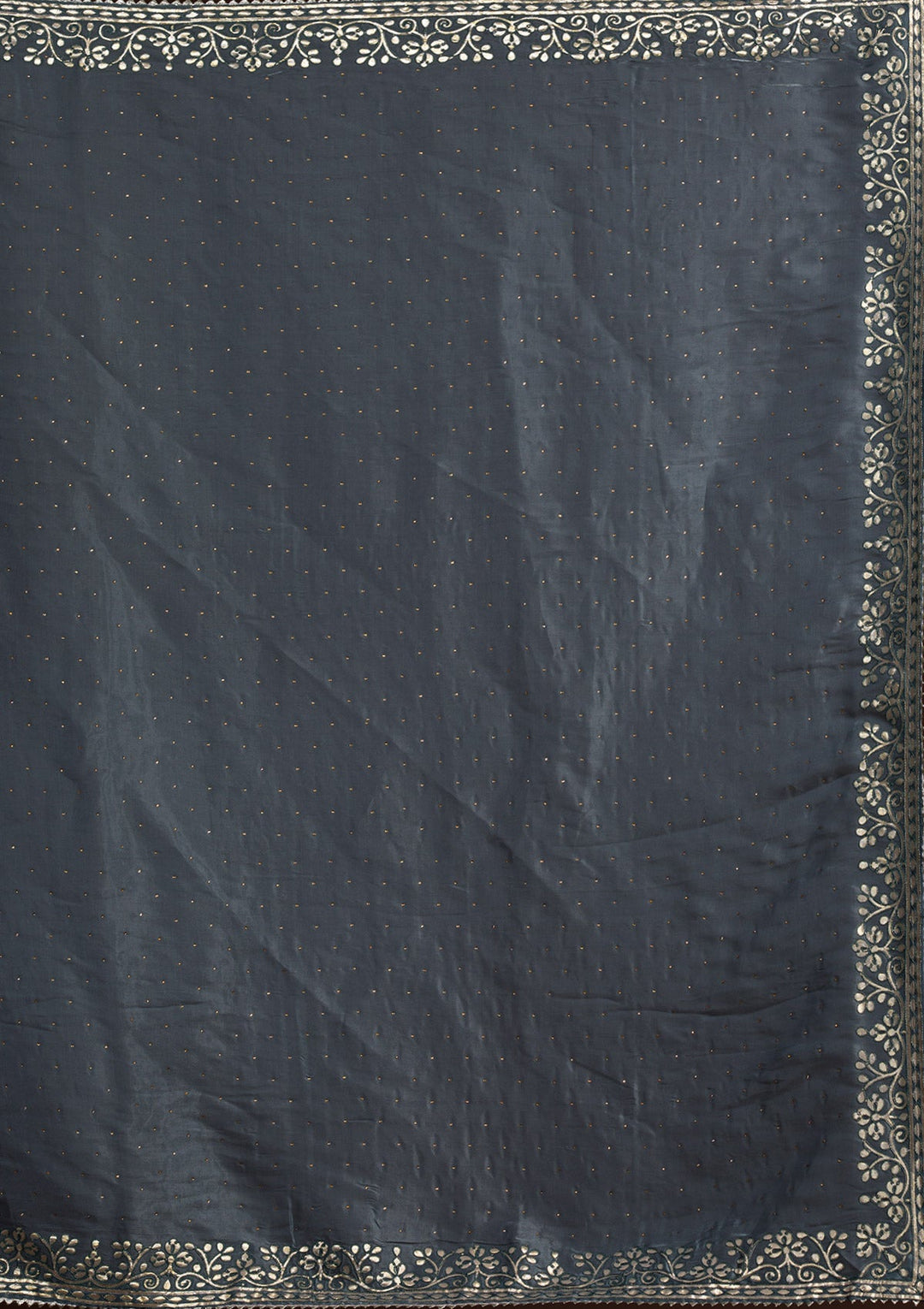 Grey Gotapatti Georgette Saree-Koskii