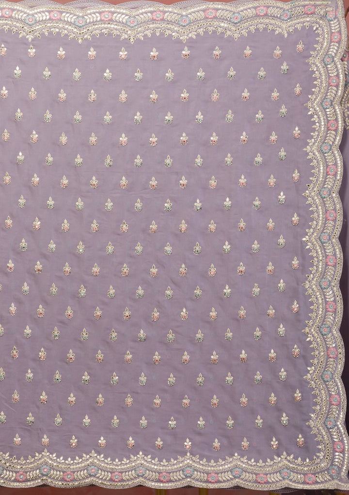 Mehendi Bandhani Satin Designer Saree-Koskii