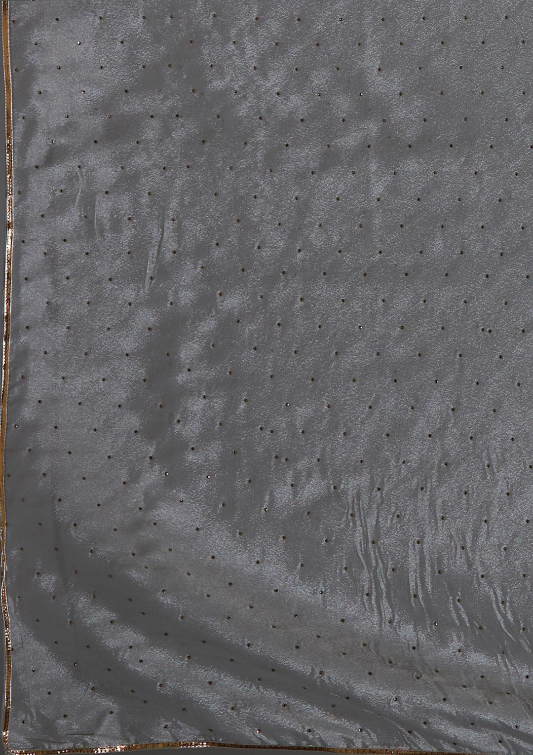 Grey Sequins Semi Crepe Designer Salwar Suit-Koskii