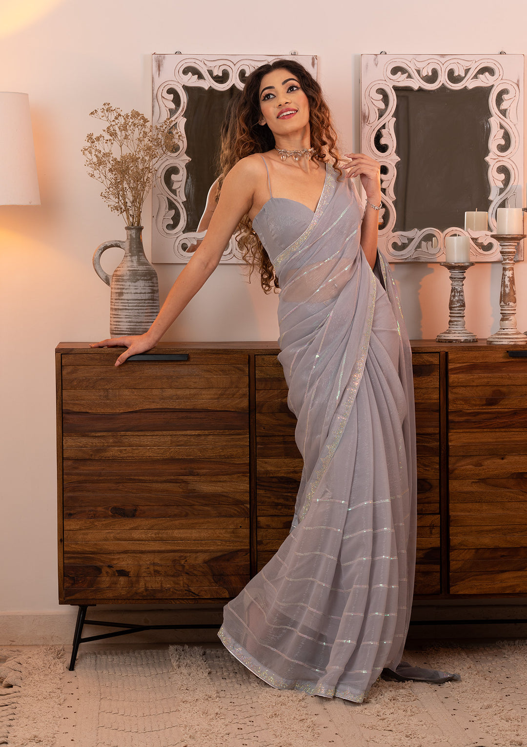 Sarees fashion for cocktail party