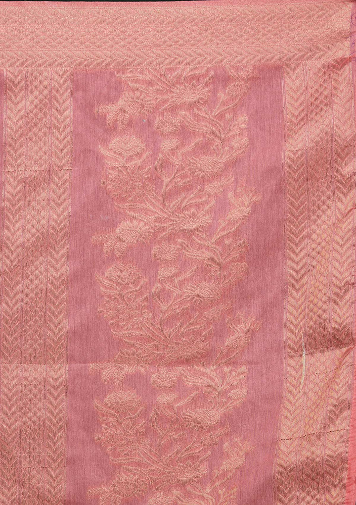 Grey Zariwork Taffeta Silk Saree - Koskii