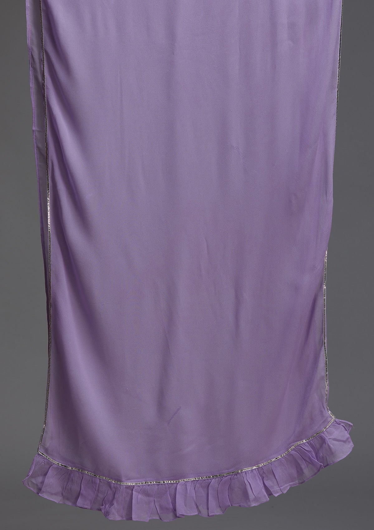 Lavender Pearlwork Georgette Designer Anarkali Suit - Koskii