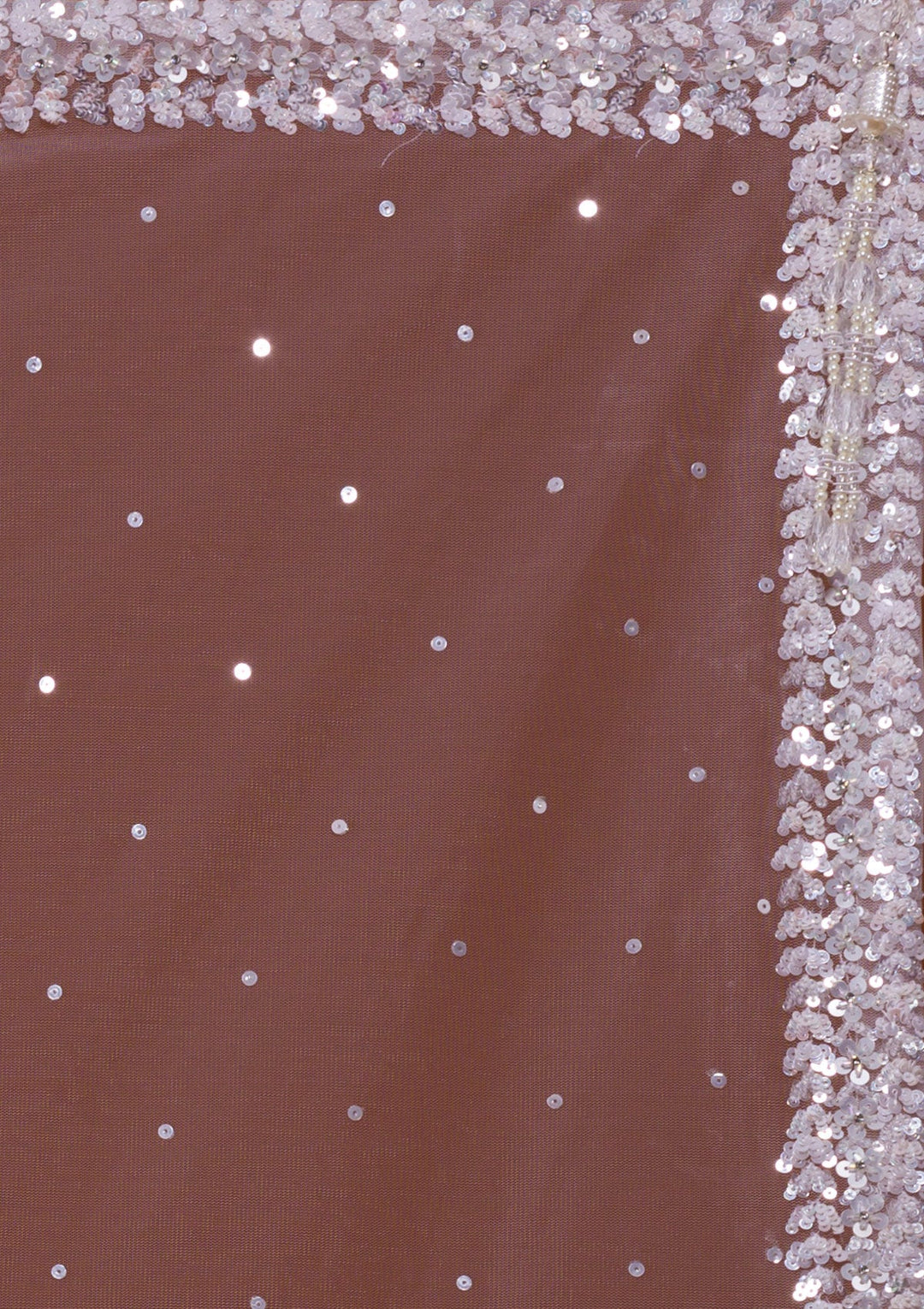 Lavender Sequins Net Designer Lehenga-Koskii