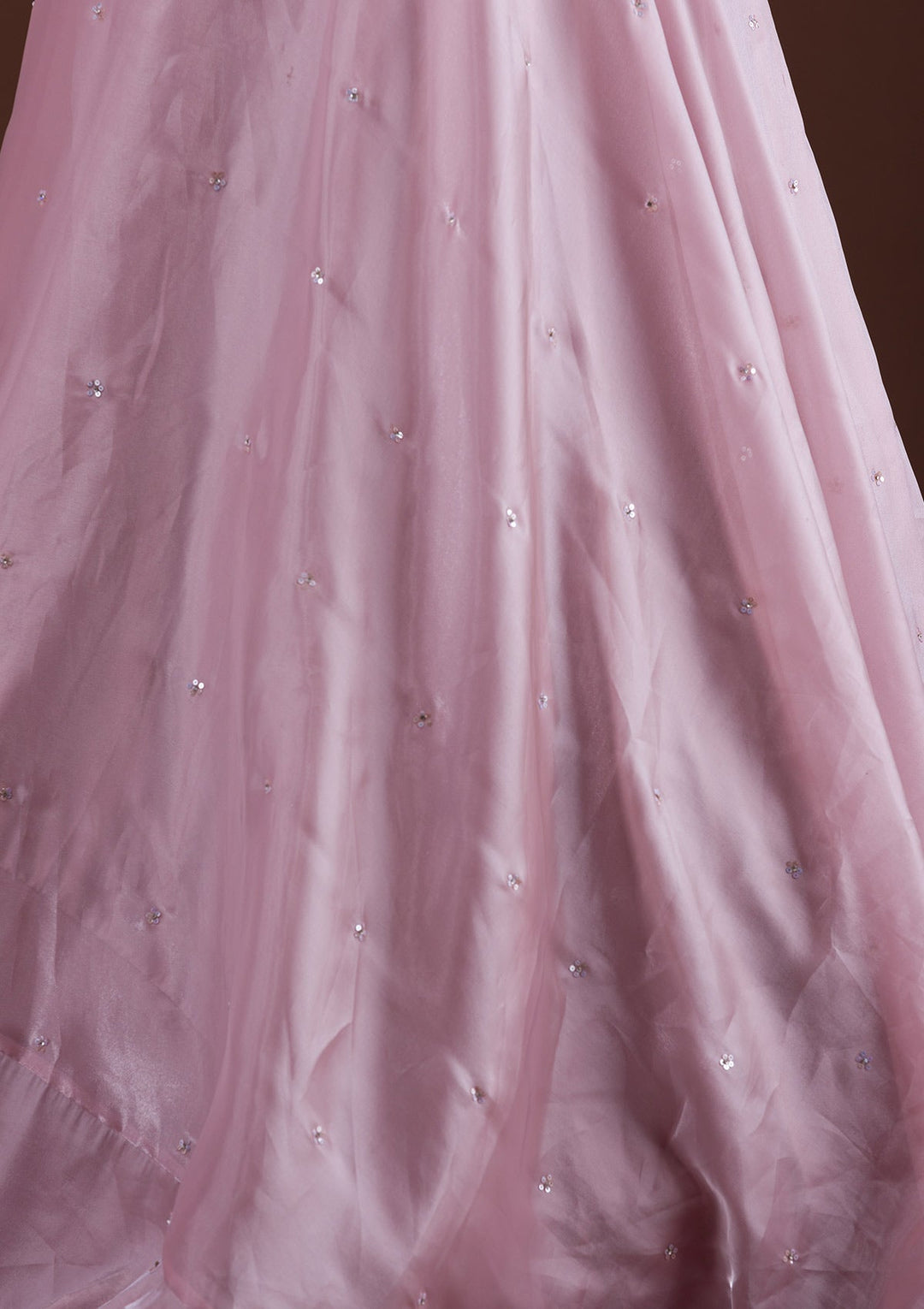 Lavender Sequins Tissue Designer Gown-Koskii