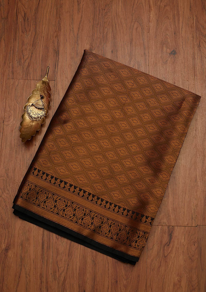 Lavender Zariwork Art Silk Designer Saree - koskii