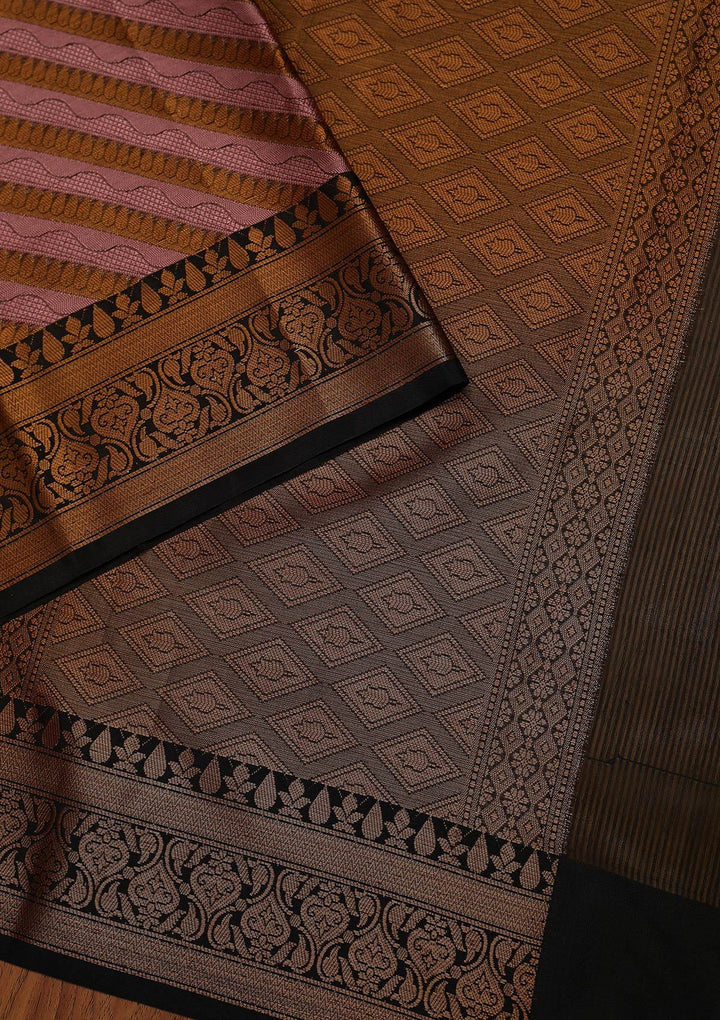 Lavender Zariwork Art Silk Designer Saree - koskii