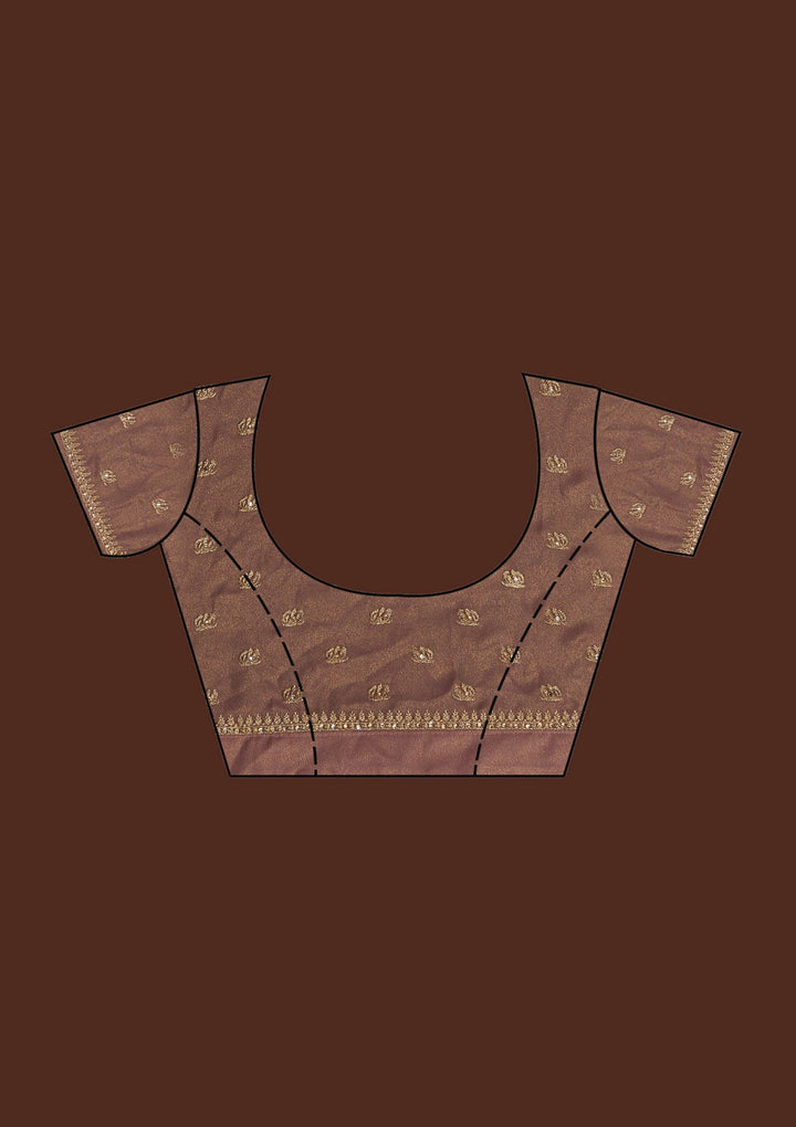 Lavender Zariwork Georgette Saree-Koskii