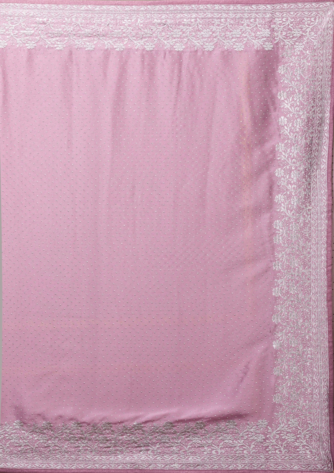 Lavender Zariwork Crepe Saree-Koskii