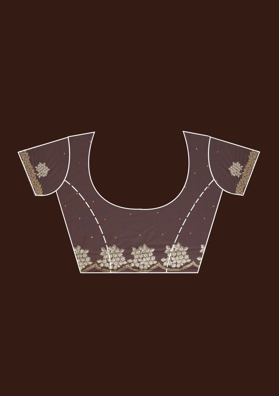Lavender Zariwork Net Saree-Koskii