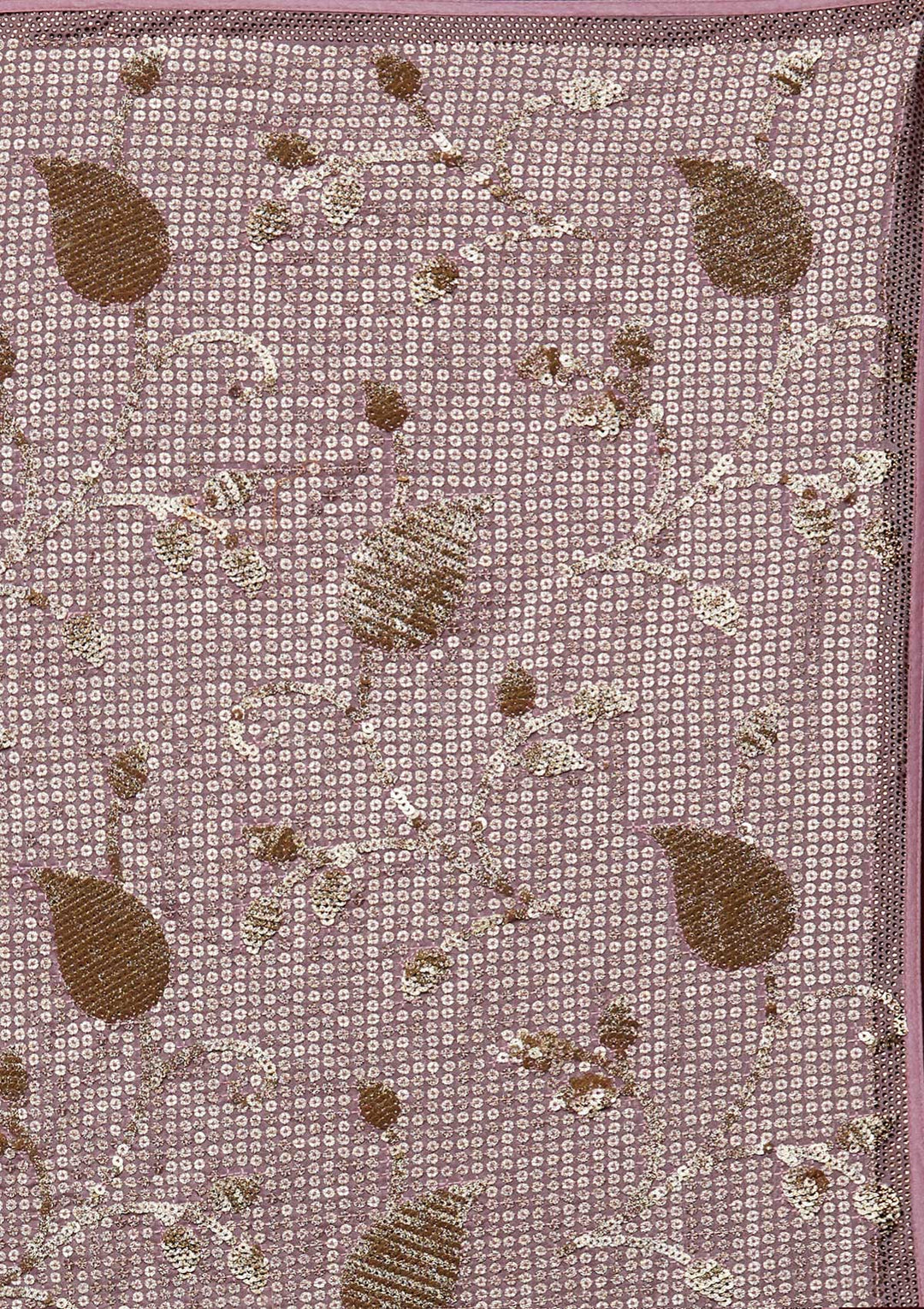 Lavender Zariwork Semi Crepe Saree-Koskii