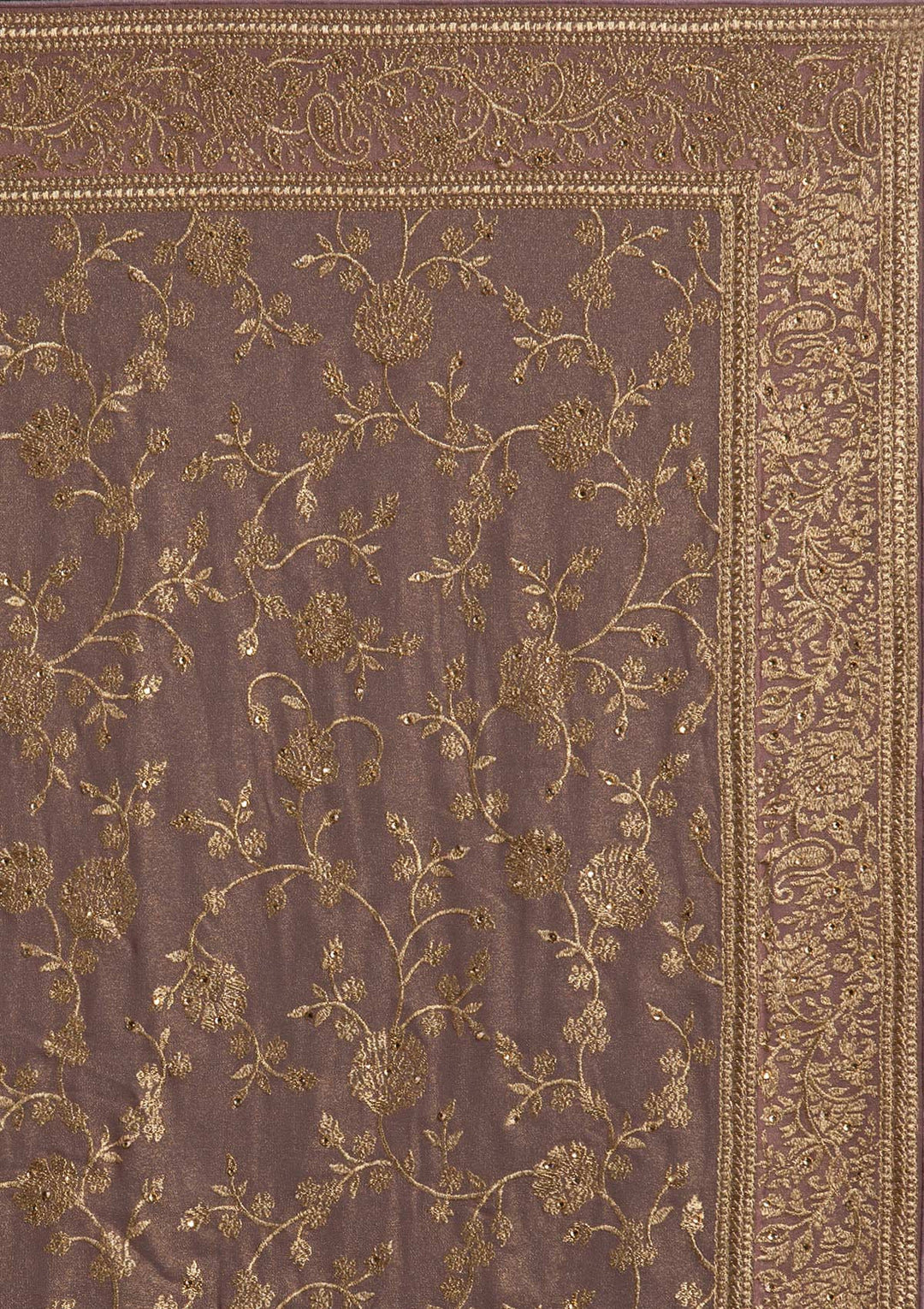 Lavender Zariwork Shimmer Designer Saree - koskii