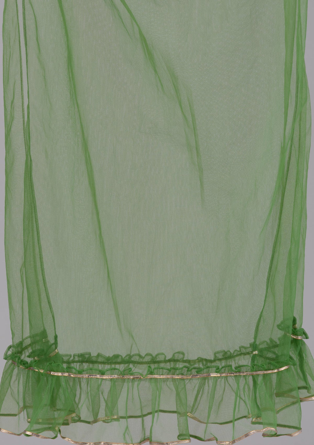Leaf Green Sequins Georgette Designer Salwar Kameez-Koskii