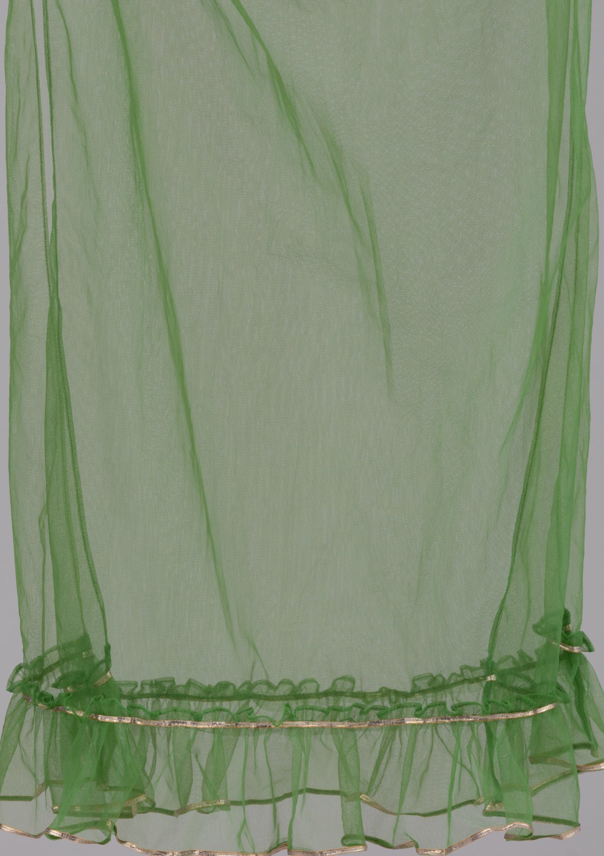Leaf Green Sequins Georgette Designer Salwar Kameez-Koskii