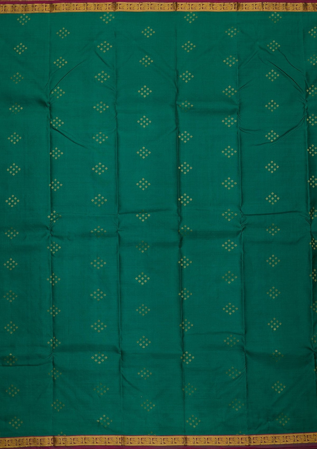 Leaf Green Zariwork Pure Silk Designer Saree - koskii