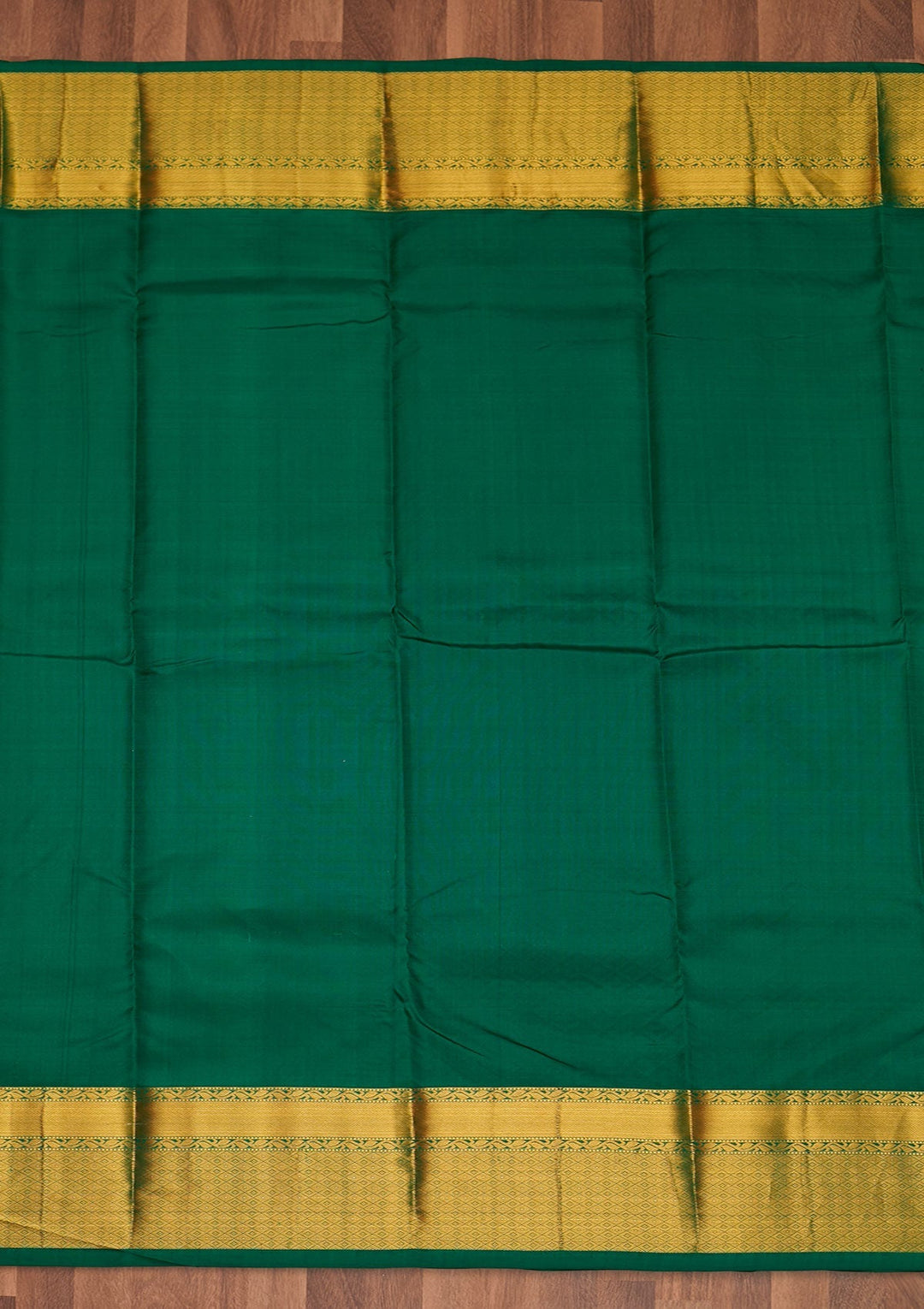 Leaf Green Zariwork Pure Silk Saree - Koskii