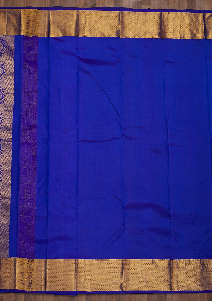 Leaf Green Zariwork Pure Silk Saree-Koskii