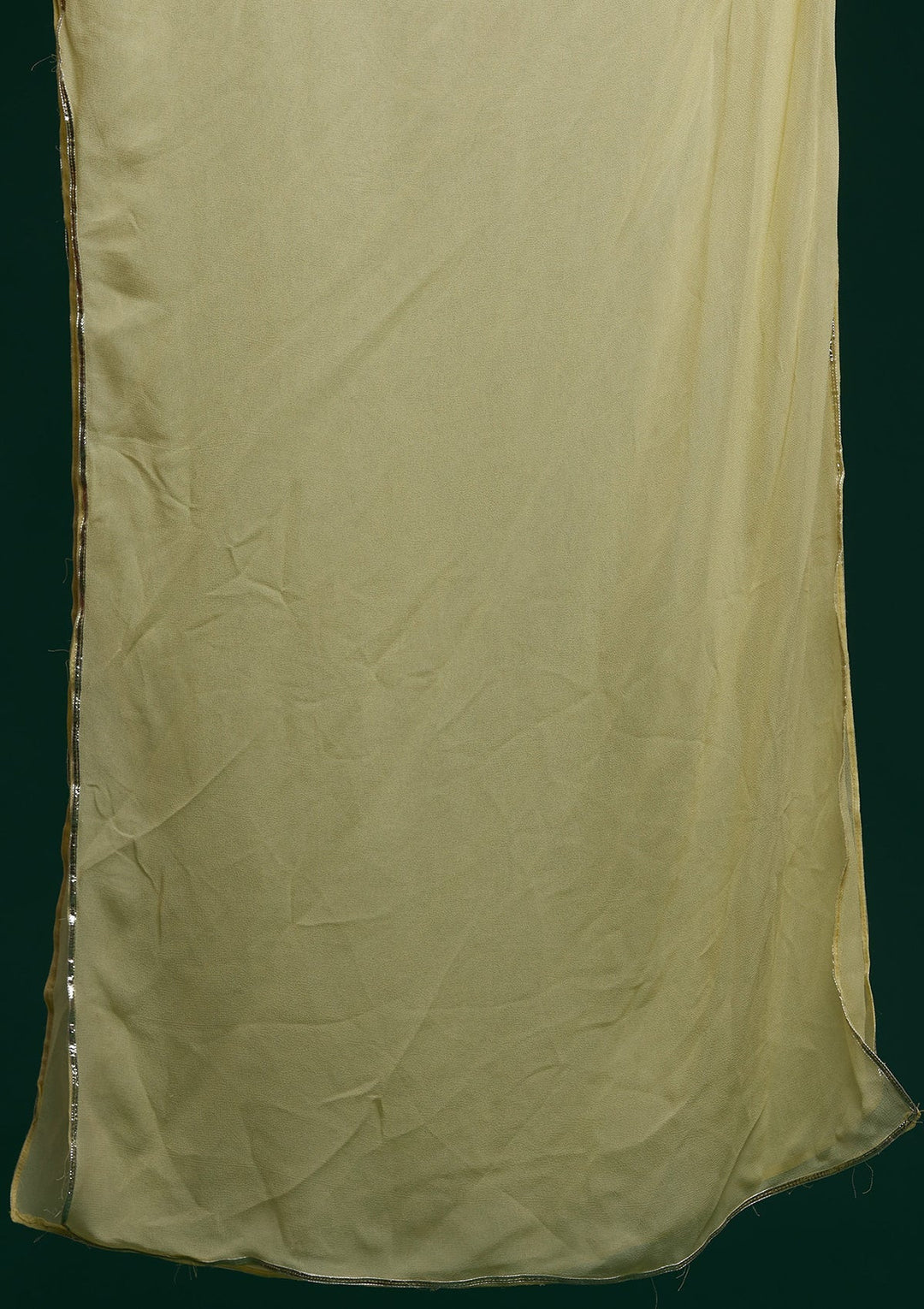 Lemon Yellow Sequins Georgette Designer Salwar Suit - Koskii