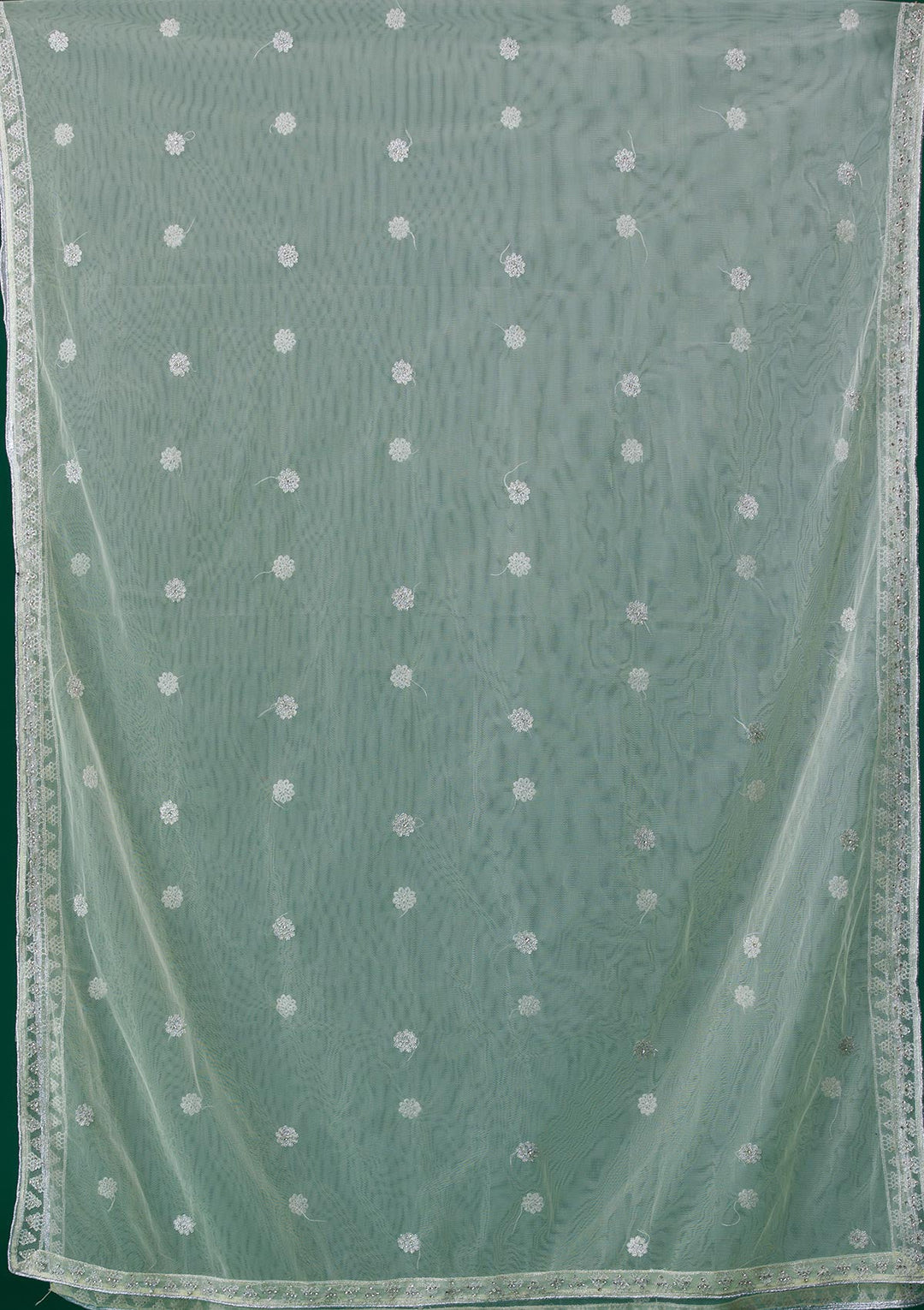 Lemon Yellow Silver Stonework Georgette Designer Salwar Suit-Koskii