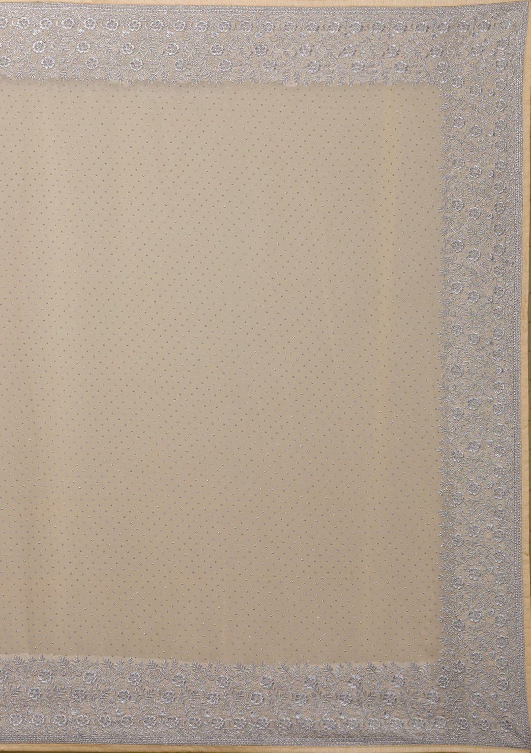 Lemon Yellow Zariwork Georgette Saree-Koskii