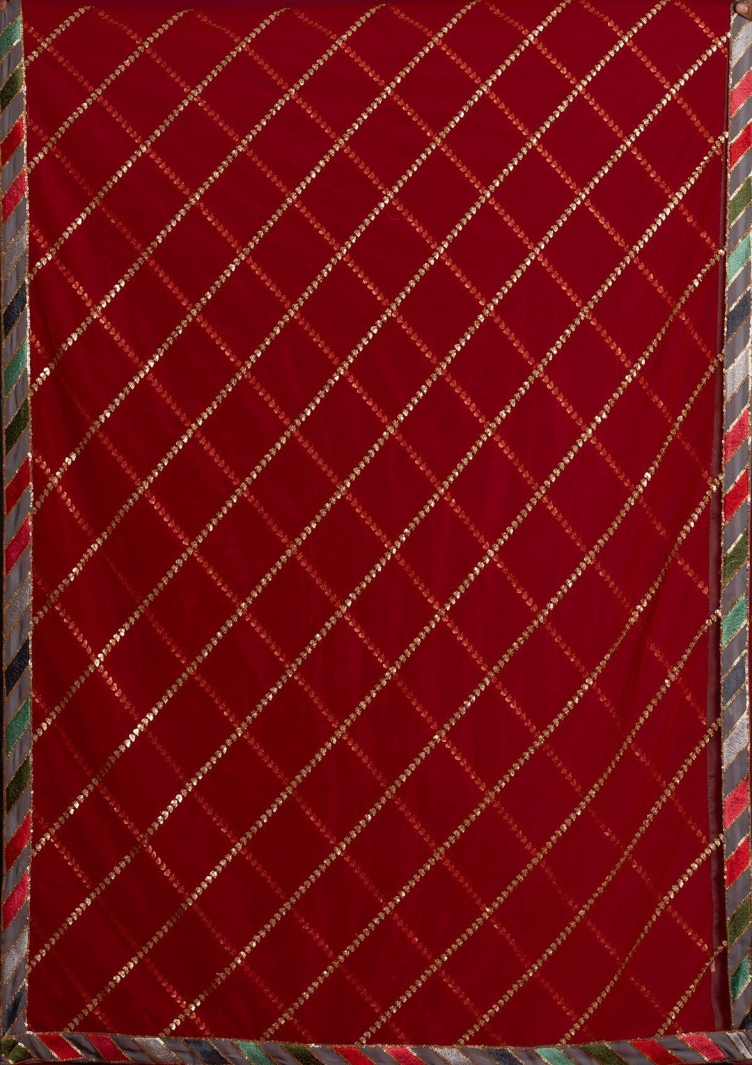 Light Grey Threadwork Georgette Designer Lehenga - koskii