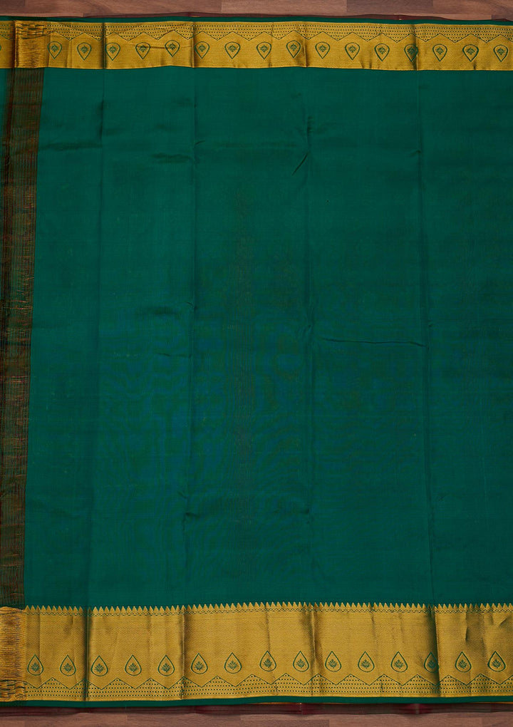 Magenta Pink Zariwork Pure Silk Designer Saree - Koskii