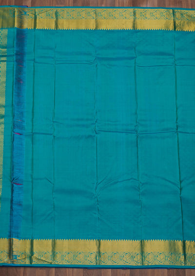 Magenta Pink Zariwork Pure Silk Saree-Koskii