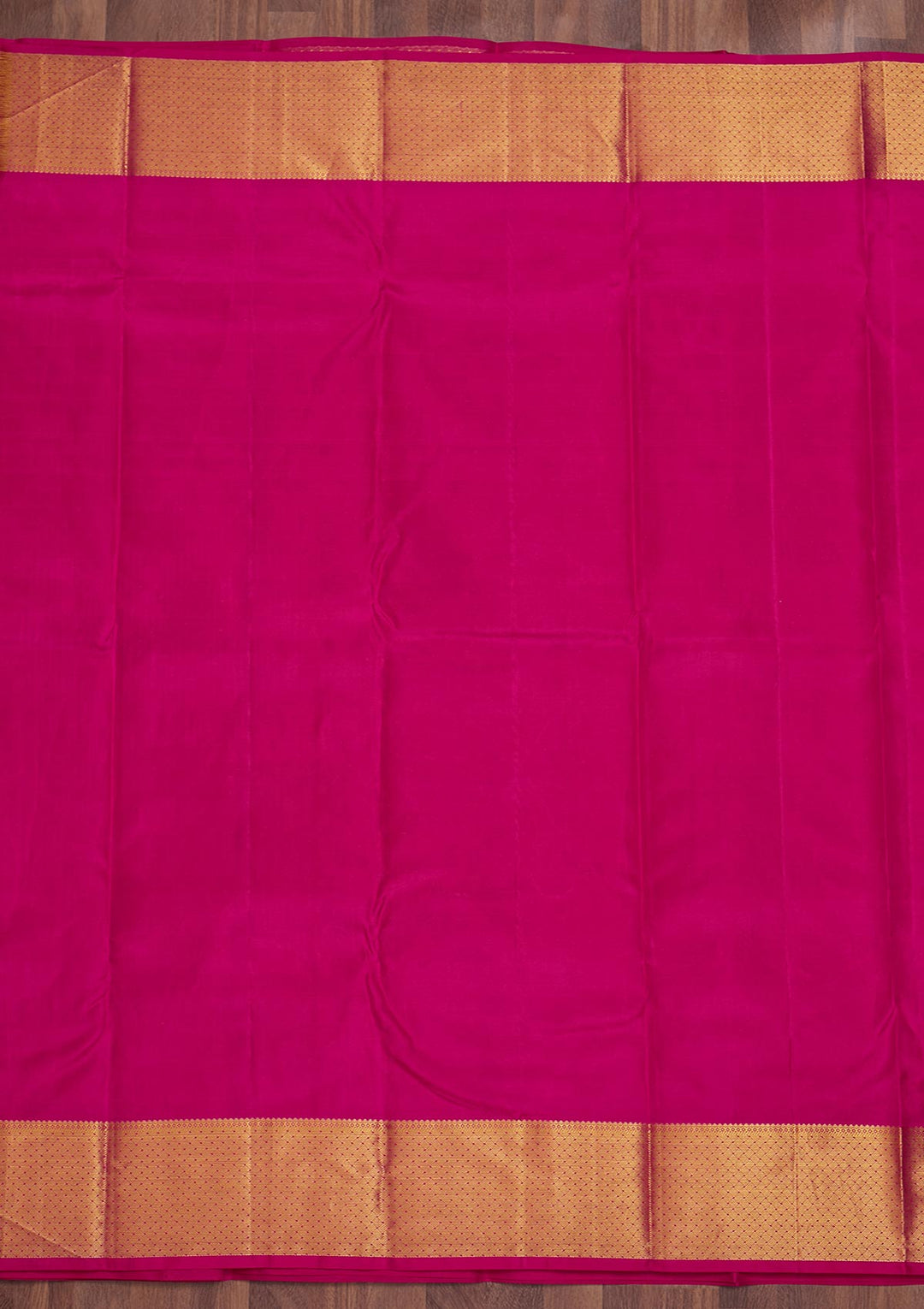 Magenta Pink Zariwork Pure Silk Saree-Koskii