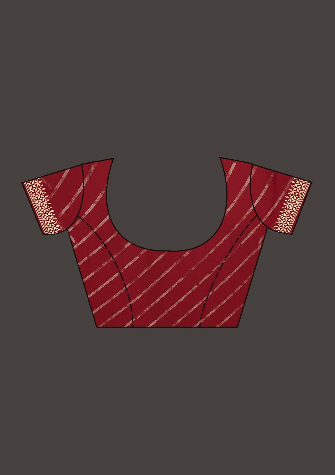 Maroon Gotapatti Shimmer Saree - Koskii